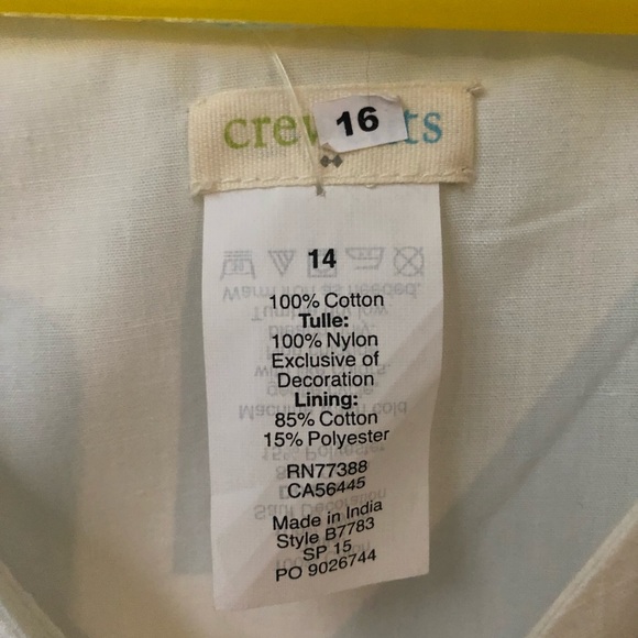 J. Crew Kids White Dress - Picture 5 of 5